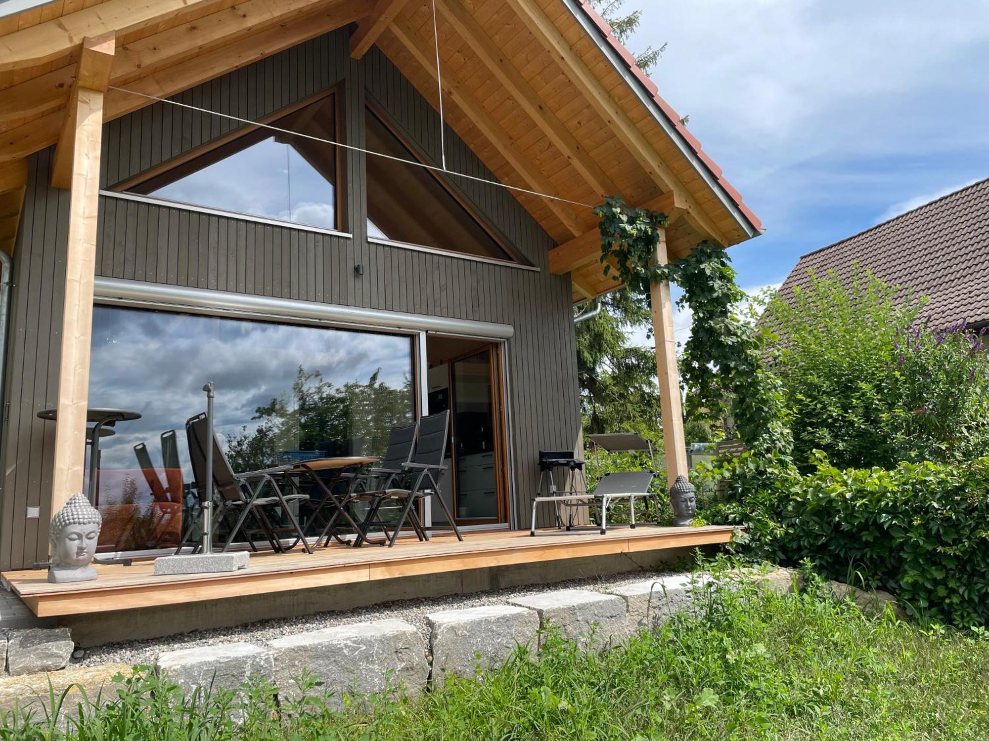 Zweistoeckiges Natur-Holzhaus Mit Berg- & Seesicht Horgenzell Dış mekan fotoğraf